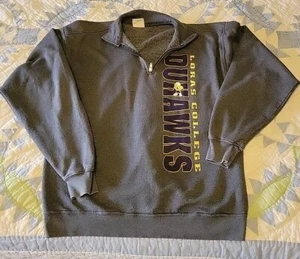 Loras College 1/4 Zip Champion Sweatshirt Duhawks Mens Large Gray - Picture 1 of 7