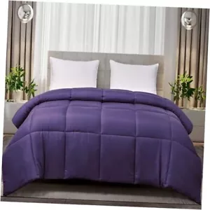 Comforter Breathable Microfiber Duvet Insert, Summer Cooling Full/Queen Purple - Picture 1 of 8