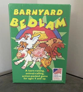 BARNYARD BEDLAM Kid's Card Game Matching Animals - 1998 - COMPLETE Vintage - Picture 1 of 3