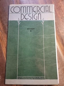 Commercial Design Division 9 Art Instruction 1945 Fashion Illustration - Imagen 1 de 5