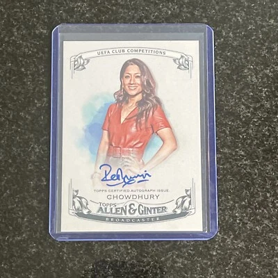 Reshmin Chowdhury On Card Auto Allen & Ginter Topps UCC 2023-24 Broadcaster - Image 1 of 3