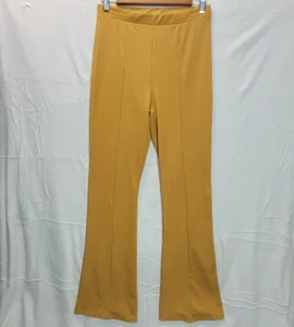 Sweatpants Bootcut Trousers Women Size 14 Orange Leg 31.5in Stretch - Picture 1 of 8