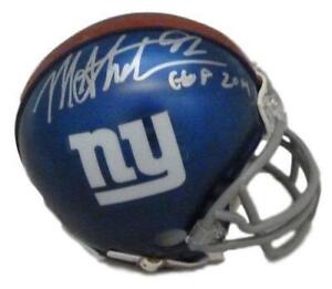 Michael Strahan Autographed New York Giants Mini Helmet HOF JSA 13393