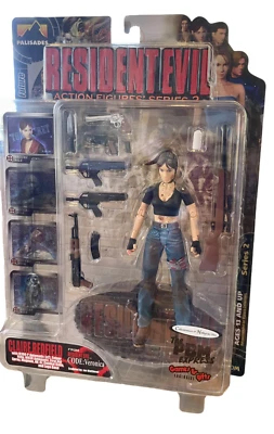 Palisades Resident Evil Bloody Claire Redfield Action Figure Lt. wear to package - Image 1 of 4