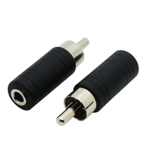 1Pcs RCA Male Plug to 3.5Mm 3Pole Stereo Female Jack Adapter 3.5 Audio F Connect - Picture 1 of 8