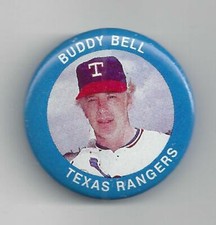 Buddy Bell 1984 Fun Food Button Pin # 76 Texas Vintage