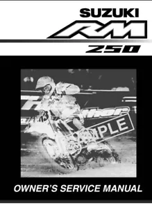 (Read) Suzuki rm250 2003 service manual (pdf) - Picture 1 of 2