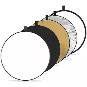 5-in-1 Light Reflector 43"110cm Photography Diffuser Collapsible Portable for... - Picture 1 of 8