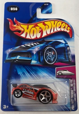 2004 风火轮 #56 第一版 56/100 HARDNOZE 丰田 CELICA 红色 带 5 辐条 — 第 1/4 张图片