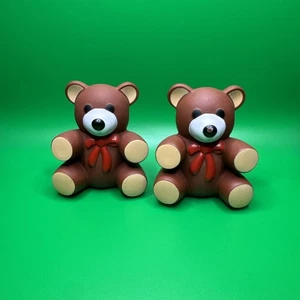 Set Of 2 1985 Ross Laboratories Similac Squeaky Squeeze Teddy Bear Toy VTG - Picture 1 of 7