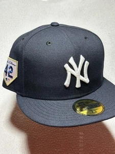 Cappello New York Yankees New Era Jackie Robinson Day 59FIFTY taglia Navy 7 3/8 nuovo con etichette MLB - Foto 1 di 10