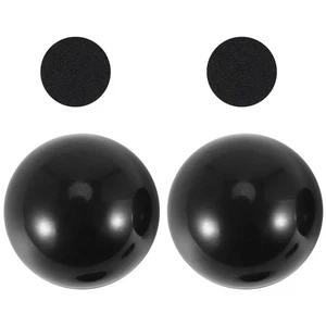 2 Pcs Ordinateur Portable Ordinateur Portable Noir Antidérapant Cooler Stand Pad N2K65469 - Photo 1/7