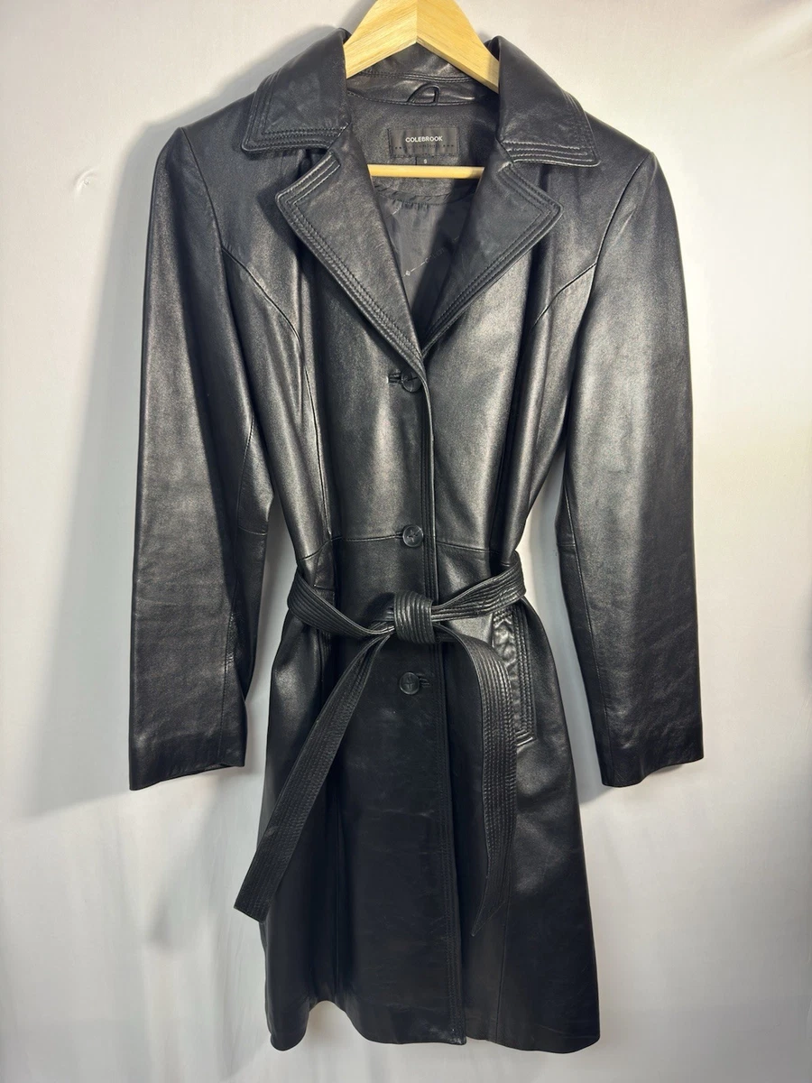 Leather Trench Coats for Women for sale | eBay