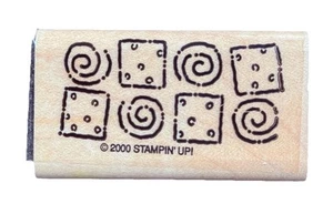 Südwestliche Maya Azteken Formen Schild Symbol verspielte Drucke Holz Stempel - Bild 1 von 2