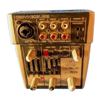 BEHRINGER XENYX 302USB 5 INPUT SMALL MIXER COMPACT SOUND 302 USB AUDIO  - Image 1 of 4