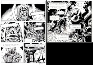 DAVID BACTER - Tavola Tutta colpa dei Supereroi p. 67 + vignetta pubblicata - Picture 1 of 3