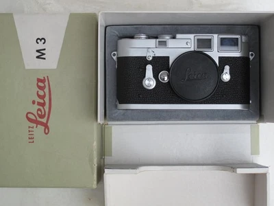 Cuerpo Leica M3 Early SS con tapa/CAJA, COMO NUEVO EN CAJA, VENDEDOR DE EE. UU. "LQK" Foto 1 de 4