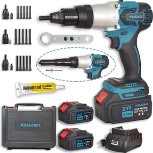 2in1 Electric Rivet/Rivet Nut Tool, Cordless Rivet Gun for Nuts(1/4",... - Picture 1 of 6