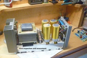 Quad 303 power amplifier. Serviced Recapped power switch R C A upgrade - Picture 1 of 11