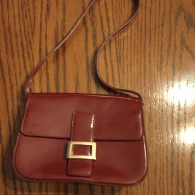 Vintage Style Small Purse Burgundy  Color - Image 1 of 4