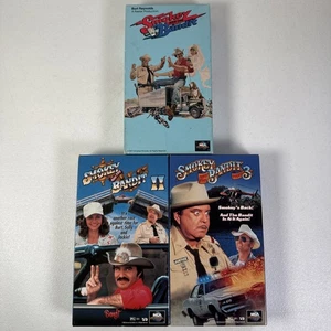 Smokey And The Bandit 1,2,3 Trilogy VHS  - Foto 1 di 7