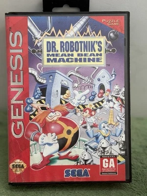 Dr. Robotnik's Mean Bean Machine Sega Genesis Game/ No Manual  - Image 1 of 4