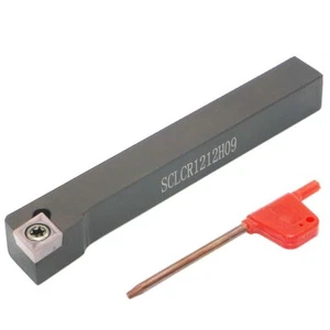 93° SCLCR 1212H09 12mm×100mm CNC External Turning Tool Holder + 1Pcs CCMT09T304 - Picture 1 of 7