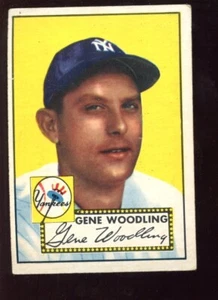1952 Topps Baseball Card #99 Gene Woodling World Champion New York Yankees - Picture 1 of 1