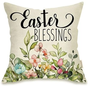 Easter Blessings decorative pillow 16x16 - Picture 1 of 1