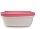 TUPPERWARE Gefrier-Behlter 450 ml wei pink flach Eis-Kristall Eiskristall