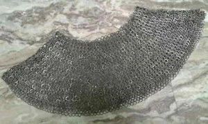 Stainless Steel Aventail Chainmail Collar 9 mm Riveted Medieval Armor LARP SCA - Picture 1 of 1