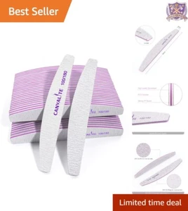 50 PCS Nail File Emery Board 100/180 Grit Double Sided Tools for Salon Use - Picture 1 of 9
