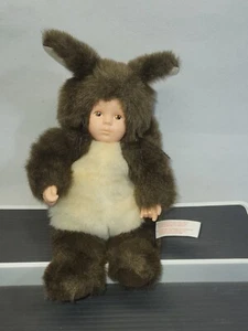 Anne Geddes Plush Doll Baby Squirrel bean bag body vinyl face and hands 9 inches - Picture 1 of 6
