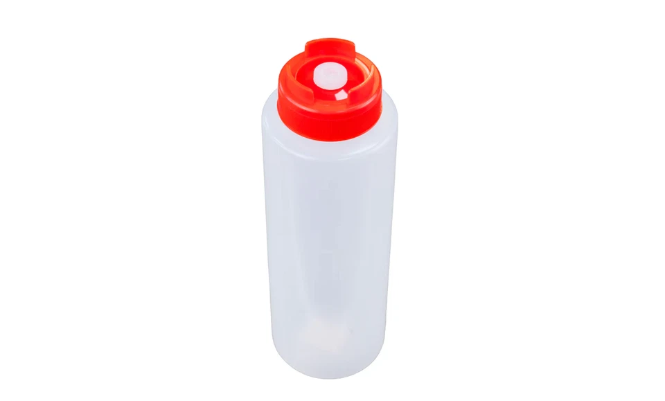 24oz Red Sauce Bottle - Silicone Anti Drip Tip — 第 1/1 张图片