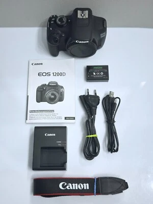 Digitalkamera Canon EOS 1200D / 18 MP / FULL HD DSLR nur *9691* Auslösungen - Bild 1 von 4