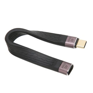 Short USB C Cable 40Gbps Dual Head FPC Type C Male To Female PD 100W Fast Ch Hot - Picture 1 of 22