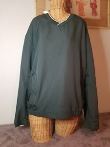 Nike Golf Men's Size Medium Pullover V Neck Windbreaker Jacket Green Long Sleeve - Picture 1 of 9