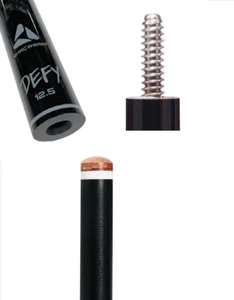 Eje de fibra de carbono McDermott DEFY - 12,5 mm 29" 3/8x10 cuello negro y gris .843" - Imagen 1 de 3