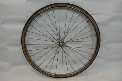 Sturmey Archer 27" Front Road Bike Wheel & Hub Silver OLW98 20mm 36S AV Charity! - Image 1 of 4