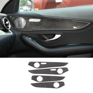 4x Inner Tür Blende Carbon Abdeckung Passend Für Mercedes C-Klasse W205 GLC X253 - Bild 1 von 8