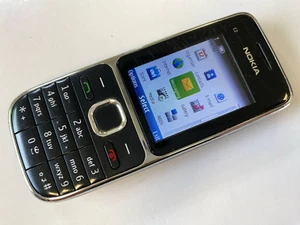 Nokia C2-01 - Mobile Phone (EE Network) Black & Silver - Picture 1 of 7