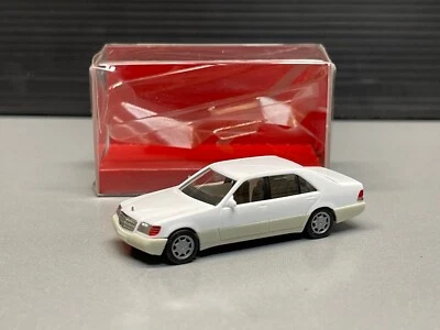 Mercedes S Klasse S600 W140 600 SEL sedan luxus Limousine weiss Herpa H0 1:87 OV - Bild 1 von 4