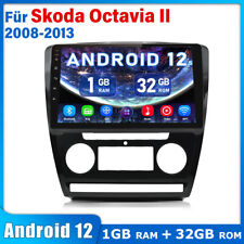 Produktbild - Quad Kern 1+32G Android 12 Autoradio Für Skoda Octavia II 2008-2013 GPS Navi DAB