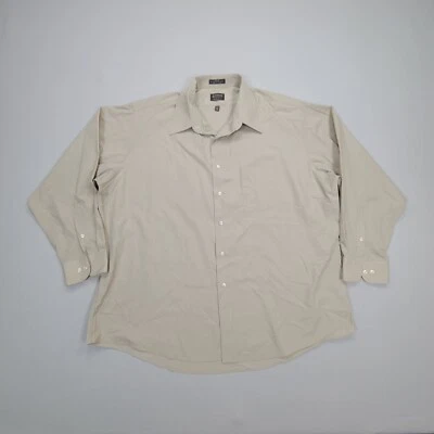 Arrow Shirt Mens 2XL XXL Beige Button Up Comfort Casual Stylish Men - Image 1 of 4