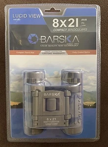 BARSKA AB10117 8X 21mm Lucid View Binoculars, Camo Frame, Blue Lens, Left/Right - Picture 1 of 4