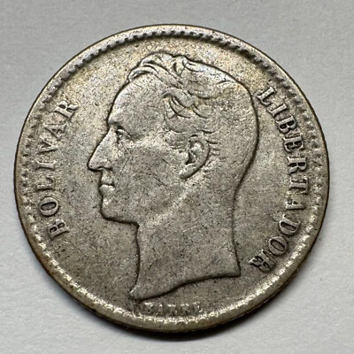 1954 Venezuela 50 Centimos Silver - Coin #C-019 - Image 1 of 2