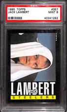1985 Topps #357 JACK LAMBERT PSA 9 40341292
