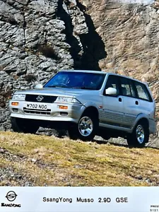 Ssangyong Musso 2.9D GSE Car Promo Press Release Sales Photo Frameable - Picture 1 of 1