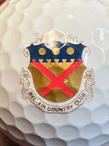 Bel-Air Country Club Las Angeles Logo Used Titleist Pro V1 Golf Ball M-5-4 - Picture 1 of 8