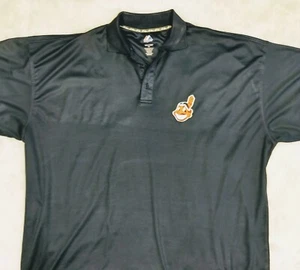 Men's 5X Cleveland Indians Blue  Polo Shirt MAJESTIC   BP13 - Picture 1 of 7